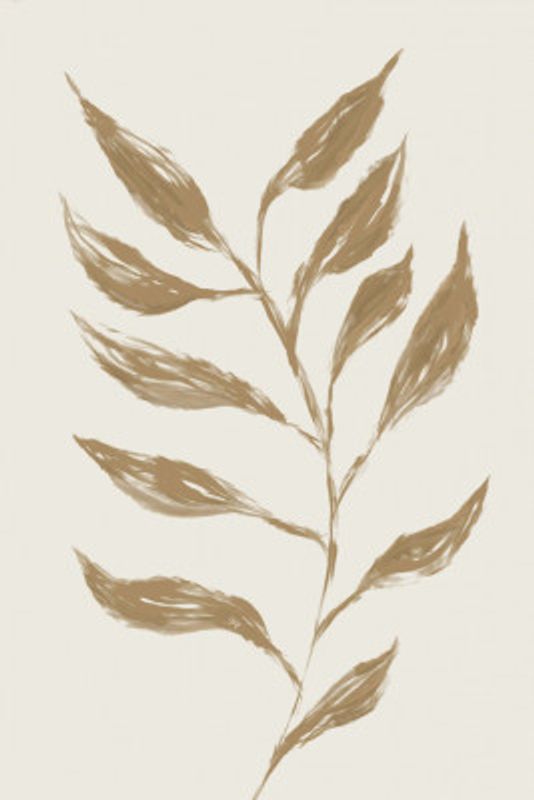 Minimalistic Branch with Leaves