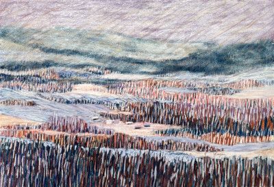 Winter landscape Tapestry