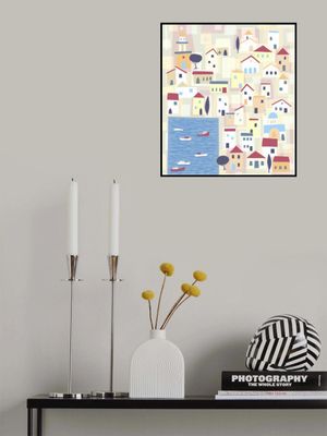 Mediterranean Village With Colorful Houses