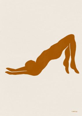 Silhouette Of A Reclining Female Figure