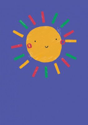 Sun Simple Boho Kids &amp; baby nursery bright weather theme