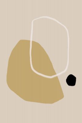 Beige and Black Geometric Shapes