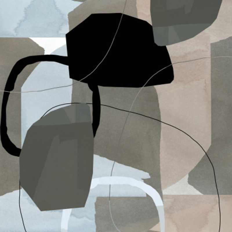 Neutral Shapes Abstract No 5