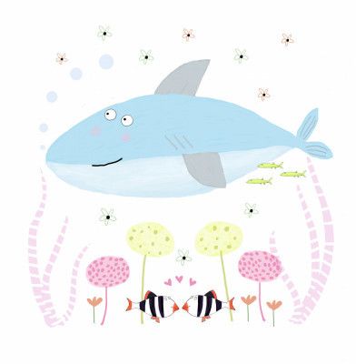 Baby Shark with Flowers