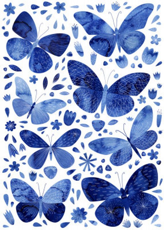 Blue Butterflies
