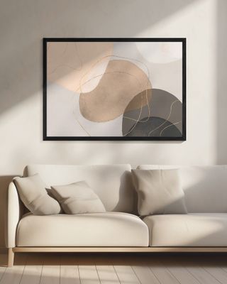 Soft Earth Tones with Gold Accents