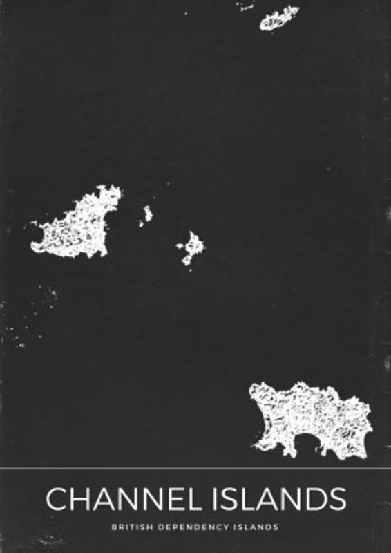 Channel Islands Vintage Map