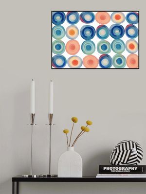 Multi Coloured Watercolour Circles
