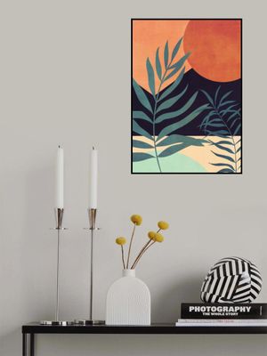 Abstract Art Tropical Leaves