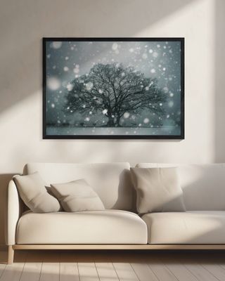 A Tree Breathing in the Snow