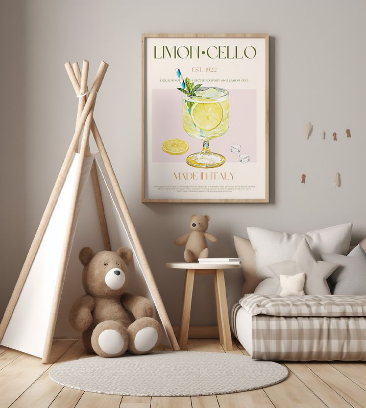 Illustration Of A Limoncello Drink