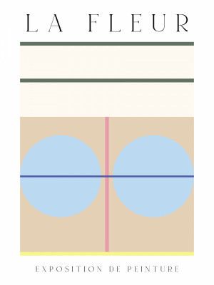 La Fleur Geometric Flowers Poster Set 6