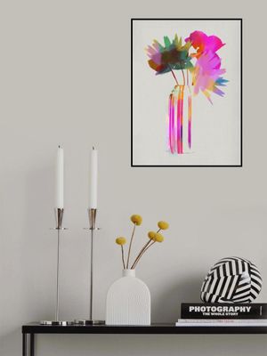 Pink &amp; Gold Tropic Geometric Bouquet 4