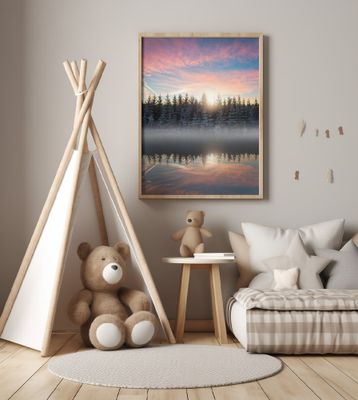 Small lake in the forest