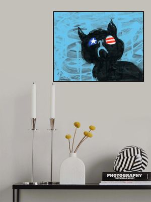 Black USA Cat