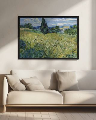 Green Wheat Field With Cypress (1889)