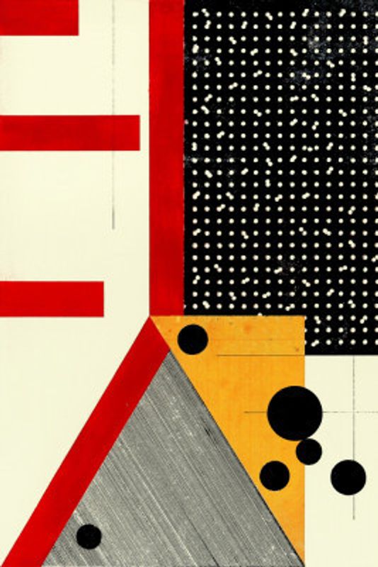 Bold Red Lines and Black Dots