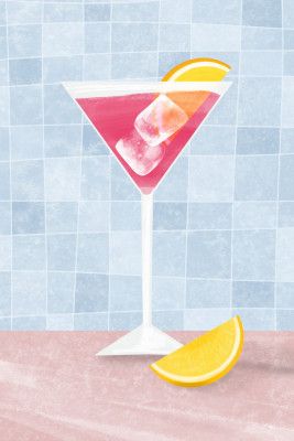 Pink coctail