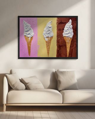 Ice Creams On Neapolitan