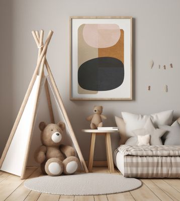 Abstract Minimal With Geometric Shapes