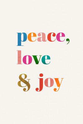 Peace, Love & Joy