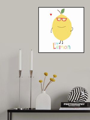 I Love Lemon! A Cute Lemon Holding a Love Heart.