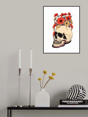 Skull And Flowers