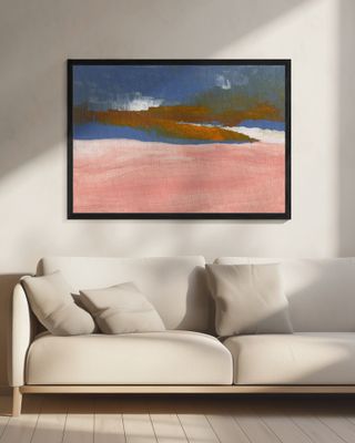 Blush Pink, Blue and Brown