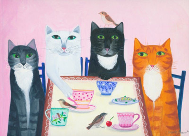 Feline Tea Party