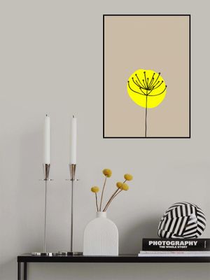 Mid 20th Century Yellow Flower