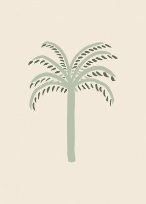 Palm Beige and Green