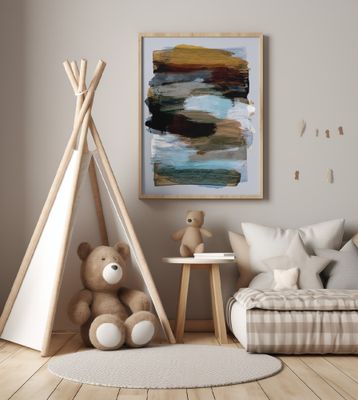 Abstract Brush Strokes 78X