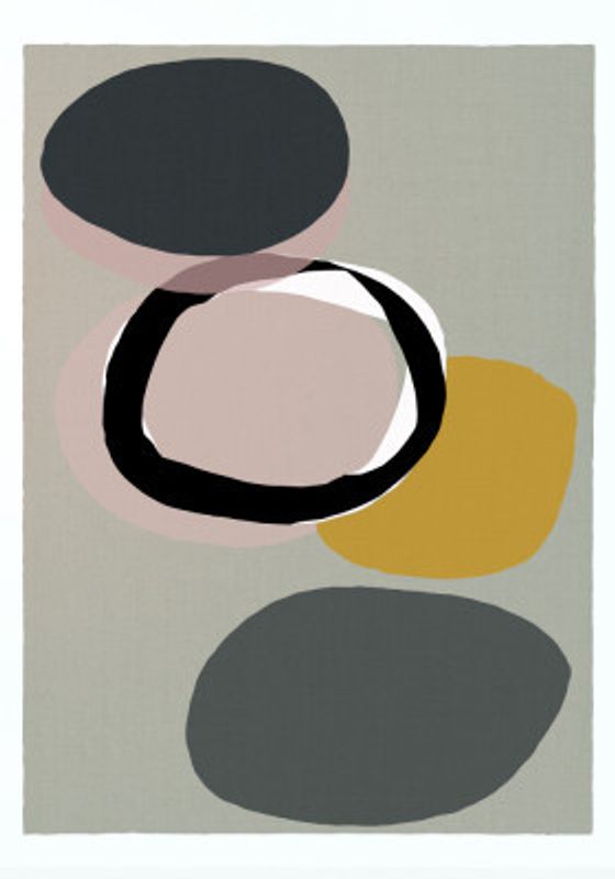 Abstract Circles in Muted Tones