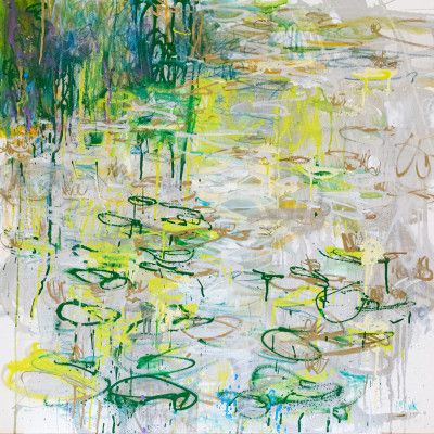 Vibrant Lily Pond