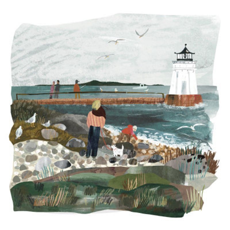 November Day, Bug Light, Maine Lighthouse