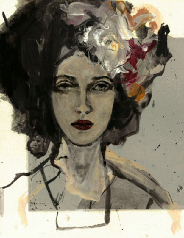 Portrait with Flowers