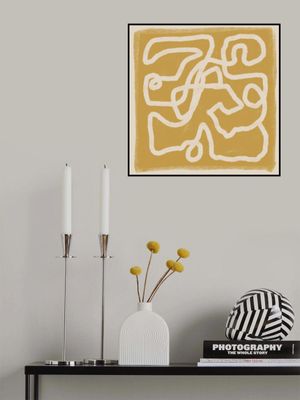 Abstract Lines Gold