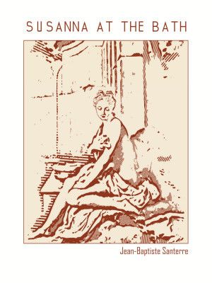 Line Art Minimalist – Susanna At the Bath – Jean Baptiste Santerre – Classic Painting