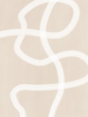 White Brush Stroke Poster