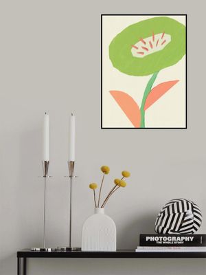 Minimalist Green Flower