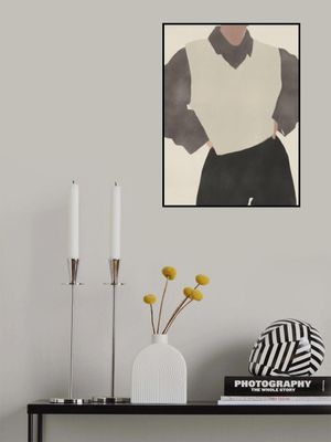 Minimalist Figure in a Monochrome Outfit