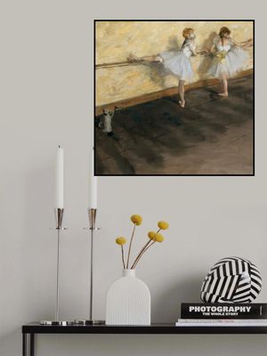 Dancers Practicing At the Barre