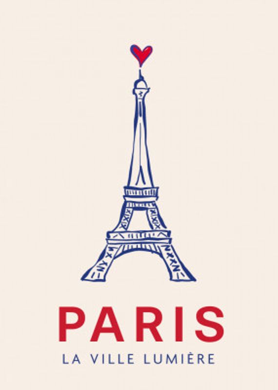 Paris La Ville Lumière - Paris Efiffel Tower Poster
