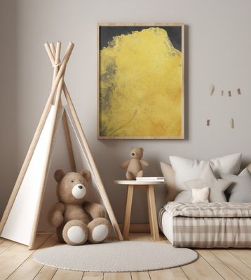 Minimal Landscape Black and Yellow 01