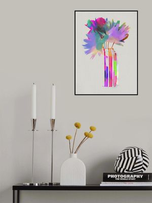 Pink &amp; Gold Tropic Geometric Bouquet 5