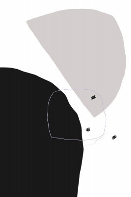 Bold Black and Gray Shapes