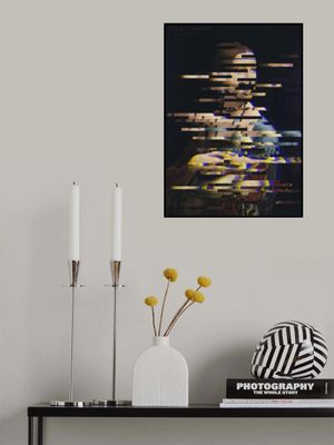 Glitched Leonardo da Vinci's Lady with an Ermine