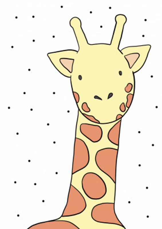 Giraffe and Dots