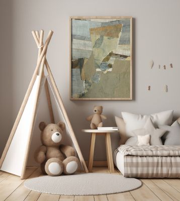 Layered Textures And Muted Earthy Tones