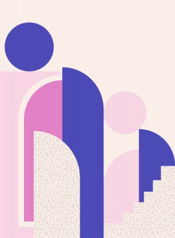 Midcentury Backdrops Stairs